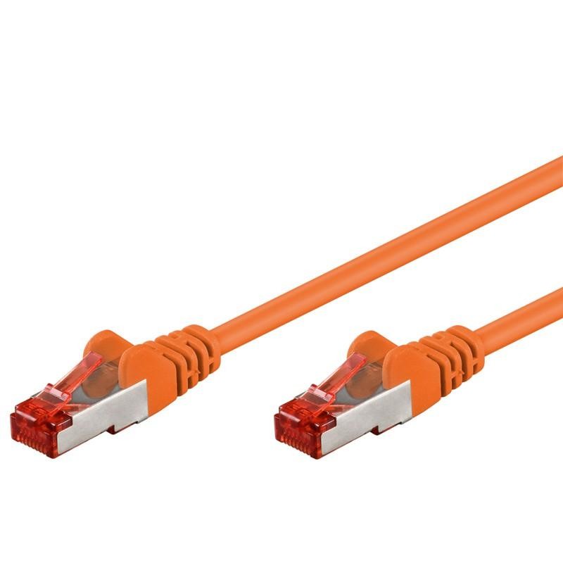 Cavo di rete Patch in CCA Schermato Cat. 6 Arancione F/UTP 1 m Bulk Cavo di rete Patch in CCA Schermato Cat. 6 Arancione F/UTP 1 m Bulk
