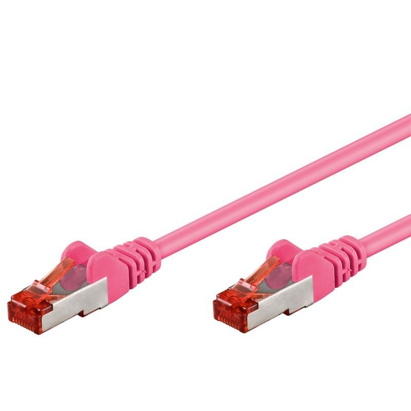 Cavo di rete Patch in CCA Schermato Cat. 6 Rosa F/UTP 1 m Bulk Cavo di rete Patch in CCA Schermato Cat. 6 Rosa F/UTP 1 m Bulk