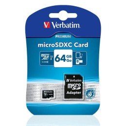 Memoria Micro SDXC 64 Gb con Adattatore - Classe 10