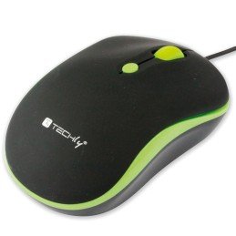 Mouse Ottico USB 800-1600 dpi Nero/Verde