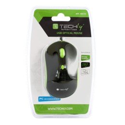 Mouse Ottico USB 800-1600 dpi Nero/Verde