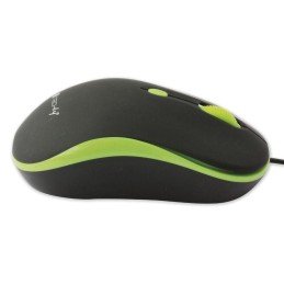 Mouse Ottico USB 800-1600 dpi Nero/Verde