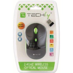 Mouse Wireless 2.4GHz 800-1600 dpi Nero/Verde