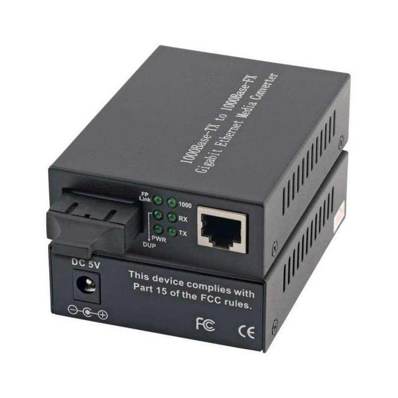 Convertitore RJ45 / SC Gigabit Monomodale Convertitore RJ45 / SC Gigabit Monomodale