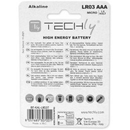 Blister 4 Batterie High Power Mini Stilo AAA Alcaline LR03 1.5V