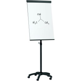 Lavagna Magnetica Cancellabile Flipchart Portablocco Ruote 70x100 cm