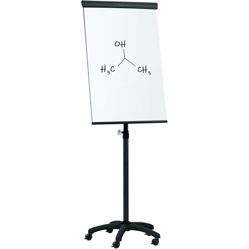 Lavagna Magnetica Cancellabile Flipchart Portablocco Ruote 70x100 cm