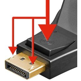 Adattatore DisplayPort DP M a DVI-I 24+5 F