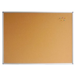 Bacheca Lavagna in Sughero Cornice in Alluminio Anodizzato 45x60 cm