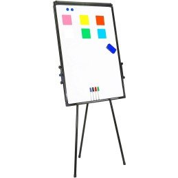 Lavagna Magnetica Flipchart Fogli Mobili 60x90 cm Altezza Regolabile