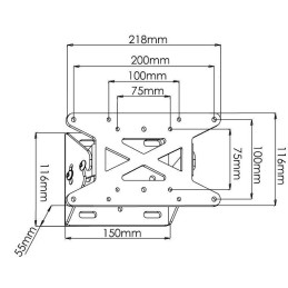 Supporto a muro per TV LED LCD 13''-31'' inclinabile