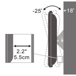 Supporto a muro per TV LED LCD 13''-31'' inclinabile