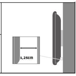 Supporto a muro per TV LED LCD 13''-37'' fisso Nero