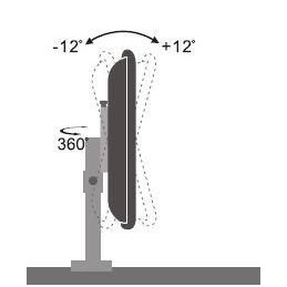 Supporto da Scrivania per Monitor 13-30" Braccio Corto Inclinabile