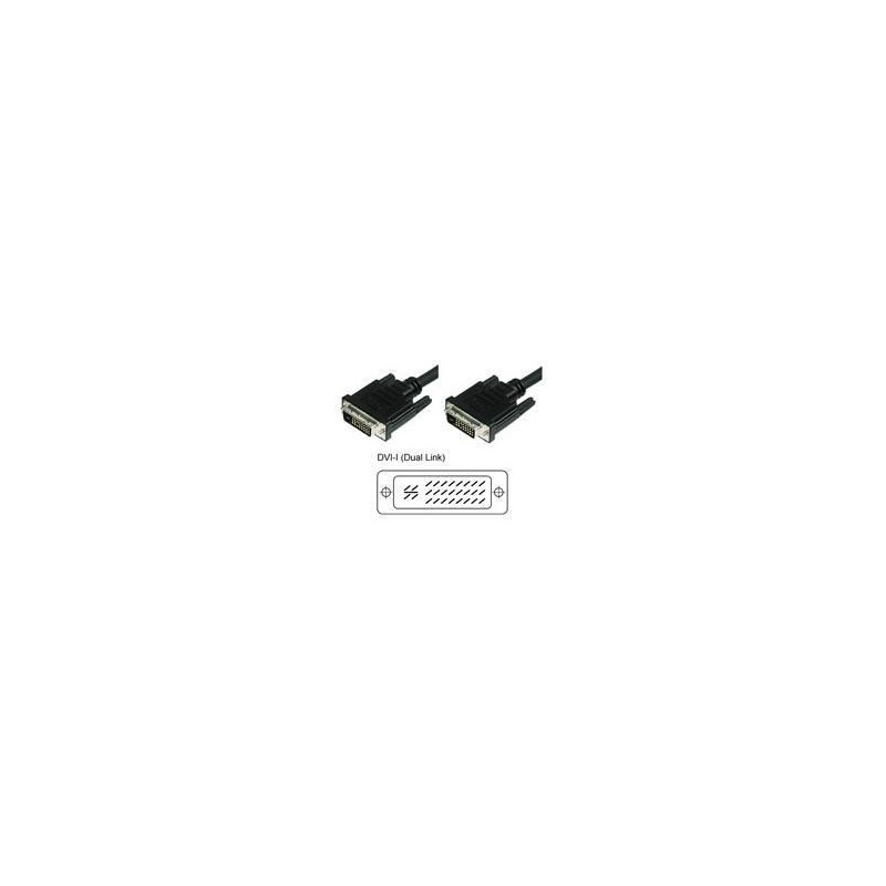 Cavo Monitor DVI Analogico digitale M/M Dual Link 1,8 mt (DVI-I) Cavo Monitor DVI Analogico digitale M/M Dual Link 1,8 mt (DVI-I)