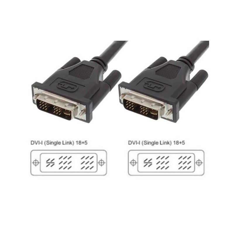 Cavo DVI analogico/digitale M/M Single Link 1,8 m (DVI-I) Cavo DVI analogico/digitale M/M Single Link 1,8 m (DVI-I)