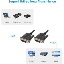 Cavo DVI analogico/digitale M/M Single Link 1,8 m (DVI-I)