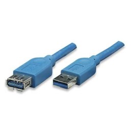 Cavo Prolunga USB 3.0 A maschio/A femmina 2m Blu