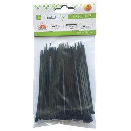 Fascette Fermacavi Autobloccanti 100x2,5mm in Nylon 100pz Nero