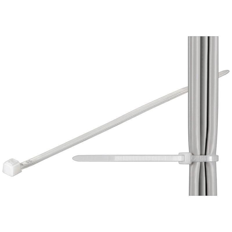 Fascette Fermacavi Autobloccanti 200x2,5mm in Nylon 100pz Bianco Fascette Fermacavi Autobloccanti 200x2,5mm in Nylon 100pz Bianco