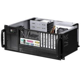 Chassis Industriale Rack 19"/Desktop 4U Ultra Compatto Nero