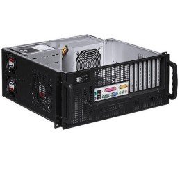 Chassis Industriale Rack 19"/Desktop 4U Ultra Compatto Nero