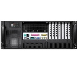 Chassis Industriale Rack 19"/Desktop 4U Ultra Compatto Nero