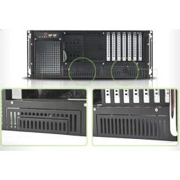 Chassis Industriale Rack 19"/Desktop 4U Ultra Compatto Nero