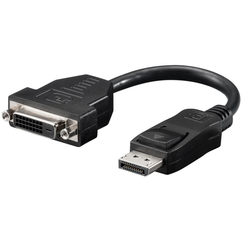 Cavo Monitor DisplayPort Maschio a DVI-D Femmina 20 cm Nero