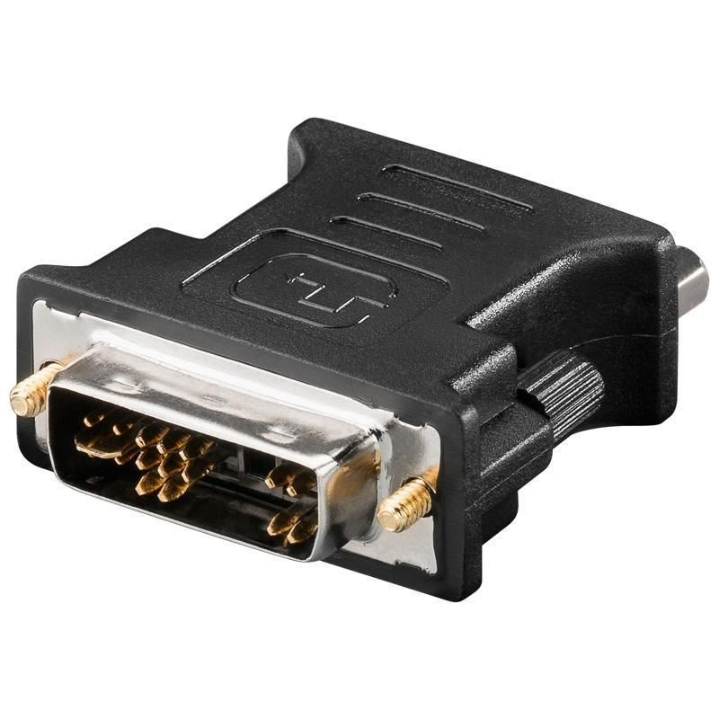 Adattatore Video Analogico DVI Maschio / VGA Femmina Nero Adattatore Video Analogico DVI Maschio / VGA Femmina Nero
