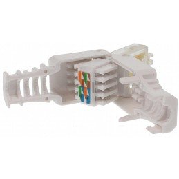 Plug Cat. 5/6 RJ45 Tooless con Copriconnettore