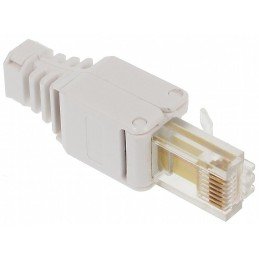 Plug Cat. 5/6 RJ45 Tooless con Copriconnettore