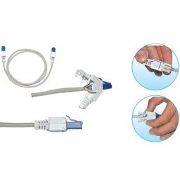 Plug Cat. 5/6 RJ45 Tooless con Copriconnettore