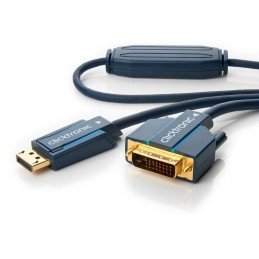 Cavo Monitor DisplayPort Maschio a DVI-D Maschio 3 m Blu