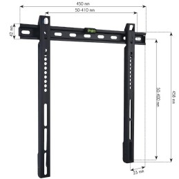 Supporto a Muro Fisso Ultra Slim per TV LED LCD 32-55" Nero