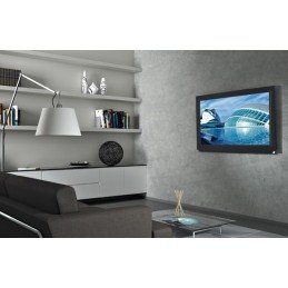 Staffa Muro Fissa Slim con Distanziali TV LED LCD 40-65" Nero