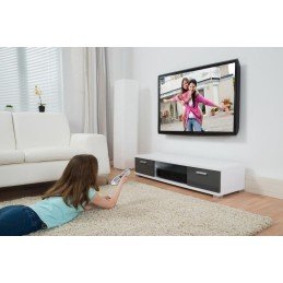Staffa Muro Fissa Slim con Distanziali TV LED LCD 23-55" Nero