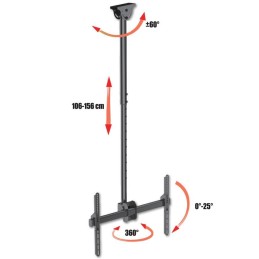 Supporto Telescopico Lungo a Soffitto per TV LED LCD 37-70"