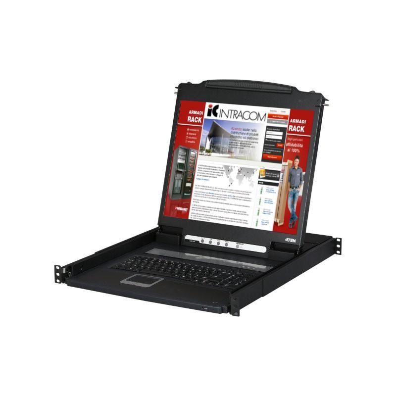 Console USB-PS2 VGA con LCD 17" da rack 19", CL1000M