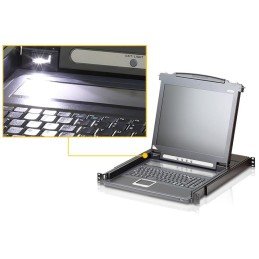 Console USB-PS2 VGA con LCD 17" da rack 19", CL1000M