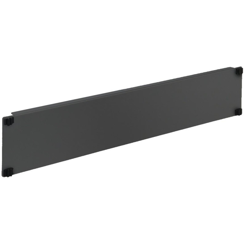 Pannello Cieco Toolless 4 Clip per Armadi Rack 19" 2U Nero