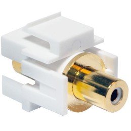 Adattatore Keystone RCA Femmina / RCA Femmina Bianco Stereo Audio