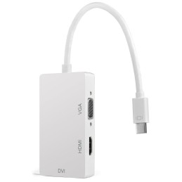 Adattatore 3 in 1 Mini DisplayPort 1.2 (Thunderbolt) a HDMI/DVI/VGA