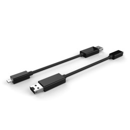 Cavo USB OTG Micro B / USB A con Lettore Micro SD/SDHC 26cm Nero