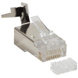 Plug Cat.6 / 6A / 7 / 7A RJ45 Schermato per Cavo Rigido/Flessibile