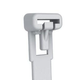 Fascette Fermacavi Riutilizzabili 150x7,6mm in Nylon 100pz Bianco