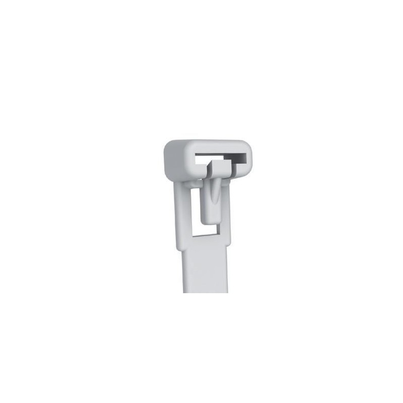 Fascette Fermacavi Riutilizzabili 250x7,6mm in Nylon 100pz Bianco Fascette Fermacavi Riutilizzabili 250x7,6mm in Nylon 100pz Bianco