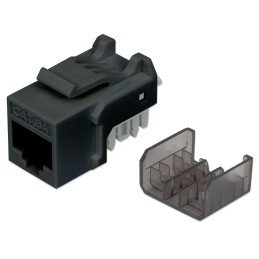 Frutto Keystone RJ45 Cat6A UTP 10 Gigabit Nero