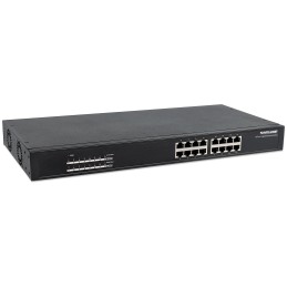 Switch Gigabit 16 Porte Ethernet PoE+ Nero