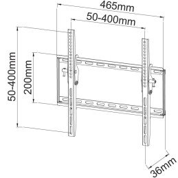 Supporto a Muro Inclinabile per TV LED LCD 23-55" Nero